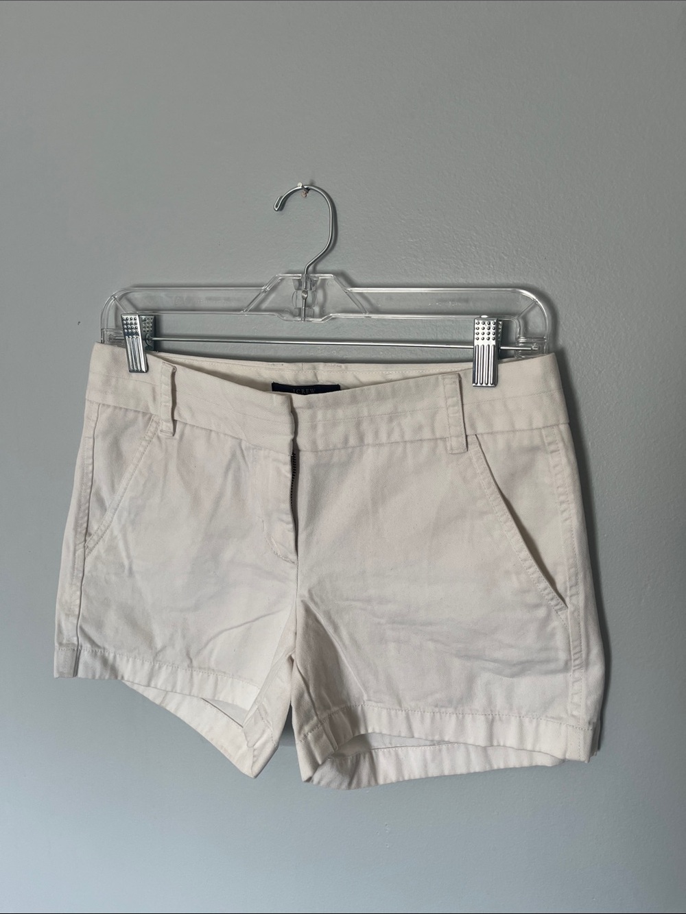 J. Crew Cream Chino Bermuda Shorts